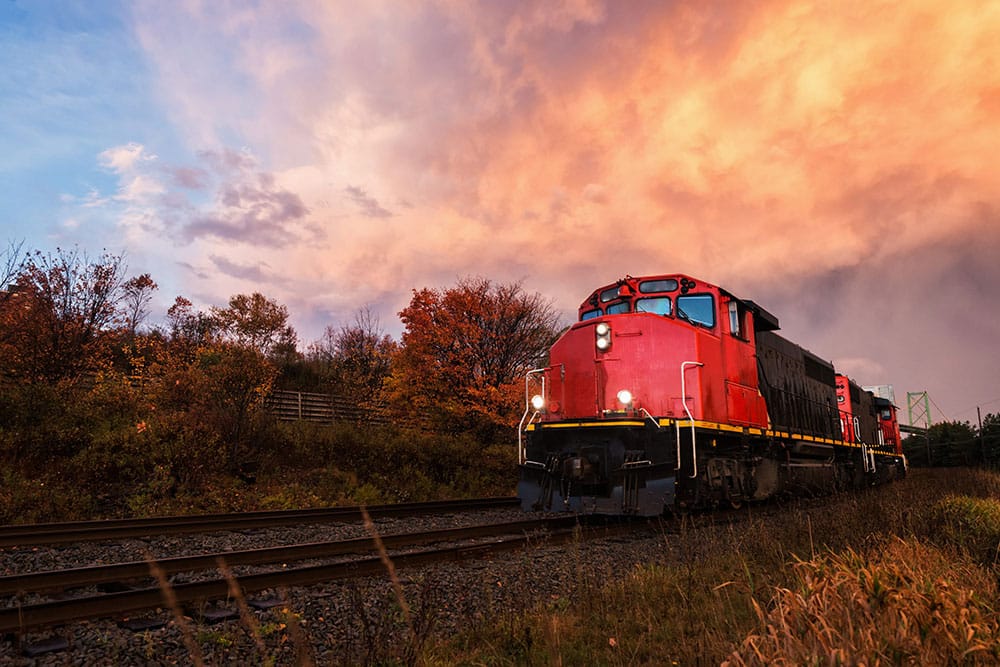 train in country